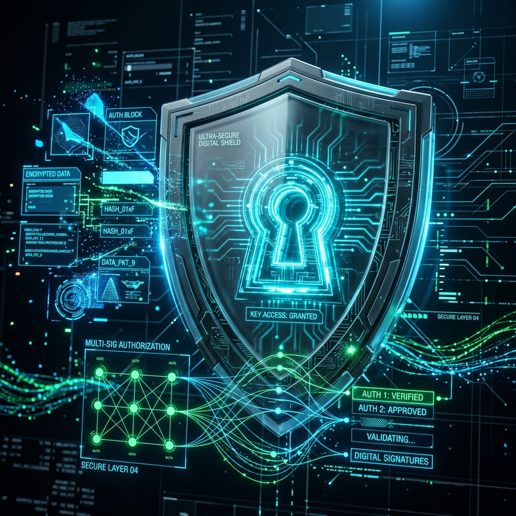 Security Illustration Cyber Shield